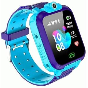 杭州海康威视数字技术股份有限公司 XO Smartwatch voor kinderen, 3,6 cm (1,44 inch), camera aan de voorkant, siliconen band, magnetisch opladen, blauw/paars