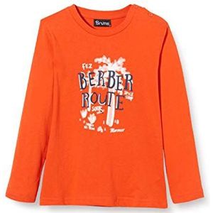 Brums T-shirt trui met lange mouwen voor baby's, Oranje (Dark rancio 08 487), 68 cm(6 Maanden)