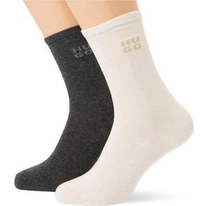 HUGO Regular Socks voor dames, medium grijs, 35-38