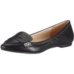 Buffalo 209-8390 kid leer, dames ballerina's, Zwart Zwart Black633, 36 EU