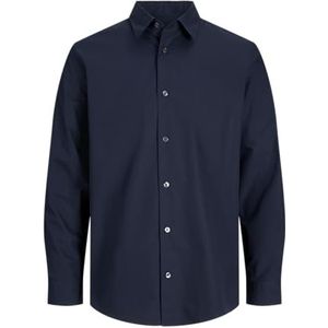 Jprblawesley Poplin L/S Shirt, night sky, XL