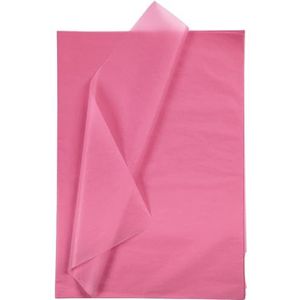 Zijdepapier, blad 50x70 cm, 14 g, roze, 25 vellen