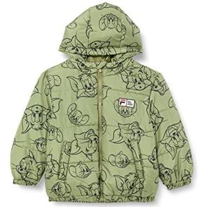 FILA Unisex Kinderen Tonk Jacket Padded, Loden Green Tom & Jerry AOP, 98/104