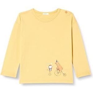 United Colors of Benetton T-shirt met lange mouwen voor kinderen, mosterdgeel 07j, 56 cm