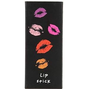 Lippenstiftverpakking, kwaliteitspapier Karton Verfrissend 6 kleuren beschikbaar Case Box Diy-lippenstift voor doe-het-zelf Lipgloss-verpakking.(Zwarte lippenstift)
