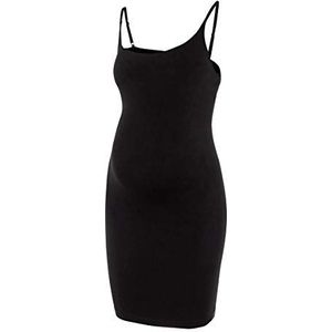 Mama Licious Vrouwelijke zwangerschapsjurk naadloze bandjes, zwart, S/M