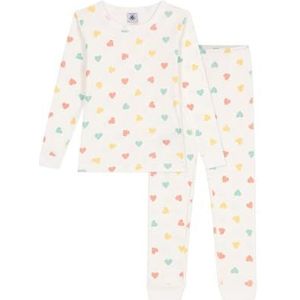 Petit Bateau Pyjama voor meisjes en jongens, Wit/Veelkleurig., 24 Maanden