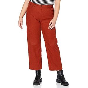 Lee Womens Wide Leg Corduroy Corduroys, RED OCRE, 32/35