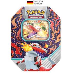 Pokémon - Verzamelkaartspel: Tin-Box Paldea-partner: Skelokrok-ex (1 holografische promokaart en 4 boosterpacks)