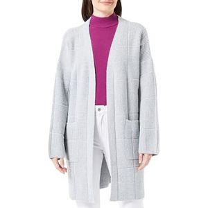 LEOMIA Open gebreide cardigan voor dames 15624758-LE02, grijs, XS/S, grijs, XS/S