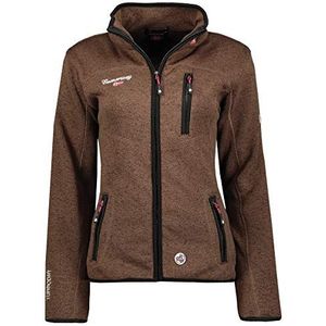 Geographical Norway Teden Lady Warme fleece voor dames, warm, ritssluiting, herfst, winter, lente, warm, dames, lange mouwen, trui, bont, zacht, comfortabel, outdoor (taupe), Taupe, M