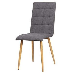 La Chaise Spola Guadix stoel, stof, steengrijs 43 cm (breedte) x 56 cm (diepte) x 94 cm (hoogte)
