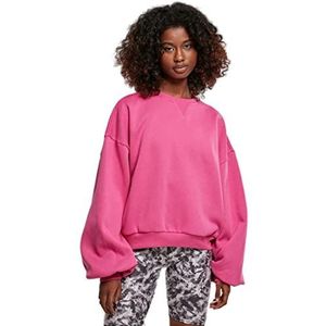Urban Classics Dames Dames Dames Oversized Triangle Crew Neck Sweatshirt, brightviolet, XL/XXL