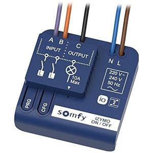 Somfy 1822649 IZYMO ON/OFF lichtontvanger, io-homecontrol-technologie, compatibel met Tahoma-app