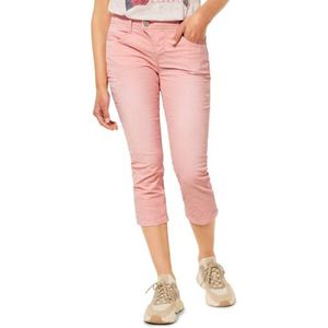 Street One 3/4 jeans voor dames, koraalstrepen gewassen, 30W / 22L