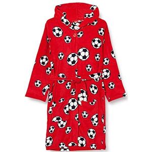 Playshoes Badjas Soccer Junior Fleece Rood Maat 74/80