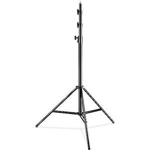 Walimex pro WT-420 lampstatief 420 cm - lichtstatief met veerdemping, hoogte max. 420 cm, draagvermogen 7,5 kg, 40 mm buizen, aluminium lampstatief voor fotografie studio outdoor