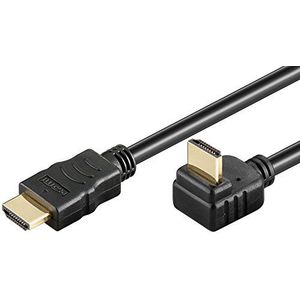 Goobay 31921 High Speed HDMI-kabel met ethernet, verguld, zwart, 1,5 m, kabellengte 6 mm diameter