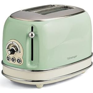 Ariete - Broodrooster - 2 sneden - Vintage Groen - Met Tosti Ijzers