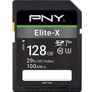 PNY Elite-X SDXC card 128GB Class 10 UHS-I U3 100MB/s