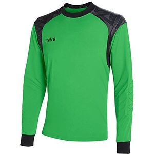 Mitre Kid's Guard Doelman Voetbal Wedstrijd Dag Shirt, Limoen/Zwart, X-Small