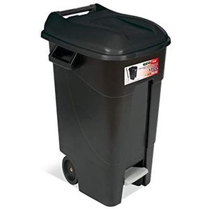 Tayg Eco-afvalbak, 120 l, met zwart pedaal
