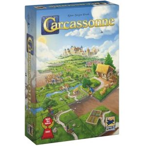 Hans im Glück, Unbox Now, Carcassonne V3.0, basisspel, familiespel, spel van het jaar 2001, 2-5 spelers, vanaf 7+ jaar, 35 minuten speeltijd, Duits