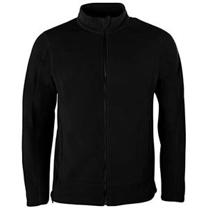 HRM Heren Fleece Jas met Rits, Zwart, Maat 3XL I Mannen Premium Fleecejack Gemaakt van Micro Polar Fleece I Functionele Jas voor Mannen I Werkkleding I Hoogwaardige & Duurzame Herenkleding