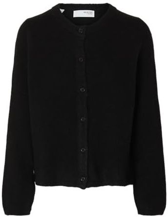 Selected - Lulu New - Cardigan - Ronde Hals - Lange Mouwen - Knoopsluiting