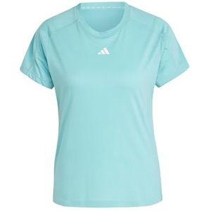 adidas Dames AEROREADY Train Essentials Minimal Branding Crewneck Tee, mint ton, XS