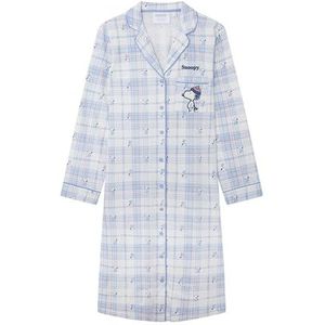 women'secret Korte pyjama voor dames, 100% katoen, Snoopy, wit, ivoor, 42, ivoor, L