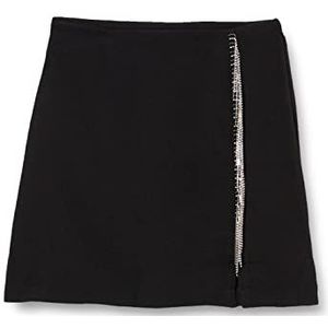 VERO MODA Dames VMKASEY HW Mini Skirt WVN Rock, Zwart, XL