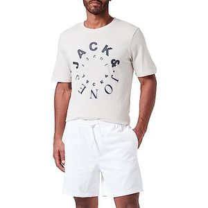 JACK & JONES heren shorts jogging, wit (bright white), M