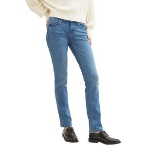 TOM TAILOR Alexa Straight Jeans voor dames, 10151 - Light Stone Bright Blue Denim, 27W / 32L