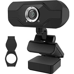 PIPRE PC-webcam met microfoon, 1080p FHD, plug-and-play-USB-webcam met privacyafdekking, geschikt voor desktop- en laptopvergaderingen, zoom, Skype, Facetime, Windows, Linux en Mac