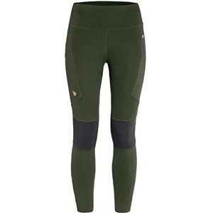 FJALLRAVEN Abisko Trekking Tights Pro W - Deep Forest-Iron Grey Leggings