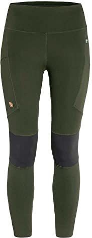 FJALLRAVEN Abisko Trekking Tights Pro W - Deep Forest-Iron Grey Leggings