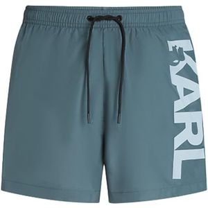 KARL LAGERFELD Karl Logo Boardshorts voor heren, stormy weather, L