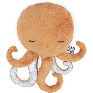 Kaloo - Petit Calme K970701 Knuffeldier voor baby's, octopus, oranje, 29 cm, warmwaterfles-effect, zeer zacht materiaal, afneembare overtrek, vanaf de geboorte