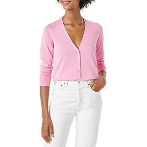 Amazon Essentials Women's Lichtgewicht vest met V-hals (verkrijgbaar in grote maten), Roze, XL