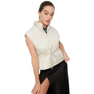 Trendyol Dames coltrui Plain Regular Vest Trui, Stone, S, Steen, S