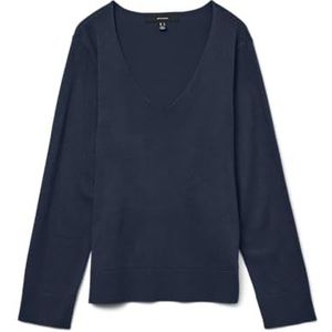 VERO MODA - VMSILJE - Trui - Navy - Lange Mouw - V-hals