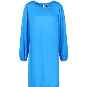 Taifun Dames 280020-11232 jurk stof, Electric Blue, 34