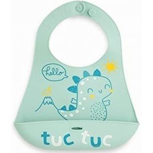 Tuc Tuc 1205169501 slabbetje, silicone, opvouwbaar, blauw