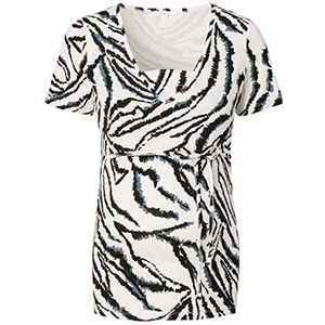 Noppies Dames Tee Nursing Short Sleeve Allover Print Louisa T-shirt, Turtledove, 44