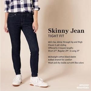Amazon Essentials vrouwen gekleurd skinny Jean,kaki,22 Short