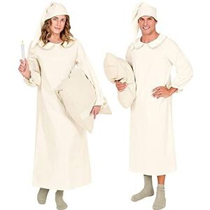 Widmann 10661 Kostuum voor lente, nachthemd en slaapmuts, slaapomvormer, pyjama, pyjama, pomponmuts, themafeest, carnaval, uniseks, volwassenen, meerkleurig, XL/XXL