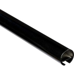 GARDINIA gordijnrail met binnenloper I Ø 20 mm zwart 120 cm, metaal