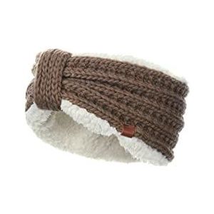 BICKLEY + MITCHELL Dames Kabel Knit Dames met Teddy voering 2003-08-5-40 Hoofdband, Bruin, One Size, bruin, One size