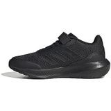 adidas RunFalcon 3.0 Elastic Lace Top Strap Sneakers uniseks-kind, core black/core black/core black, 33.5 EU